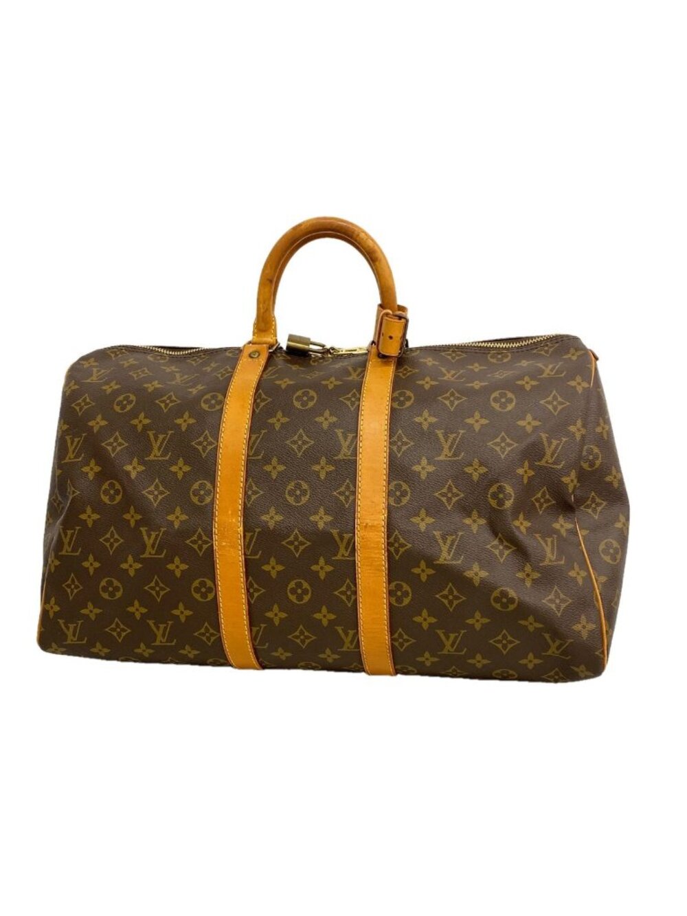 Louis Vuitton Boston Bag Monogram Keepall 45 Brown
